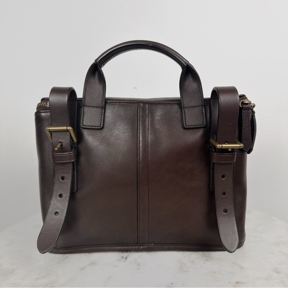 Coach Bleeker Handlebar Bag Rare Brown Leather #F62652 - Picture 5 of 9